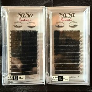 New 2 Pack SaSa Black Eyelash Extensions